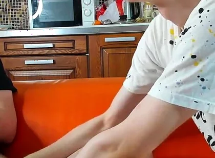 Playing with My Friend's Little Dick to Make It Hard