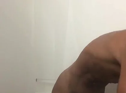 Cumshot in the Shower