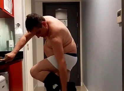 Hot Daddy Getting Naked