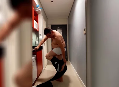 Hot Daddy Getting Naked