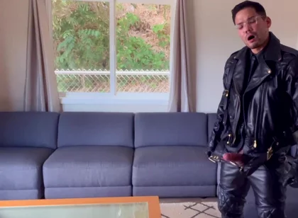 Colton reece leather gloves cum load