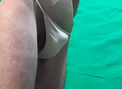 Skin Colored G-string Try on