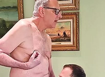 Stepdaddy Moans When His Boy Sucks His Dick Jay Taylor