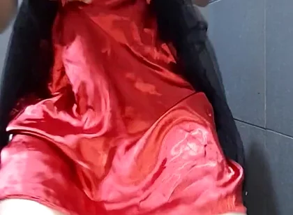 Cum Inside Satin Silk Lining From Beautiful Dress