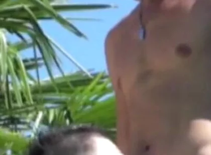 Jimy and Sunny fucking outdoor in the exhib garden