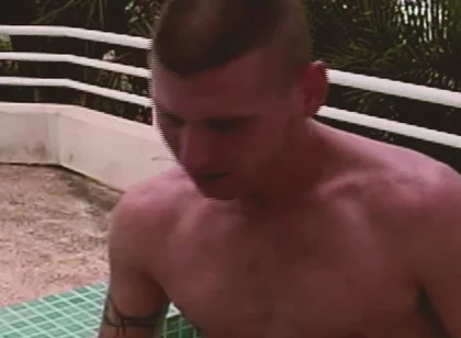 Gay Island Scene-4_gay Anal Threesome in the Pool with a Latino Friend