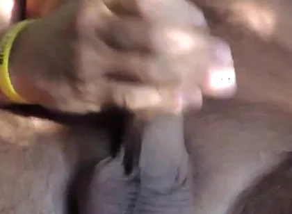 At Sunset, Jerking off My Dick in Different Positions and Sweetly Cuming
