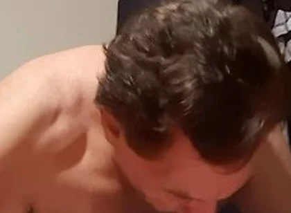 Latino Stepdad Helps His Disabled Boy Cum
