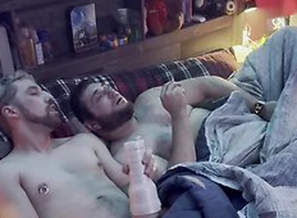 Hands And Fleshlight Jerk While Smoking With The Hubby