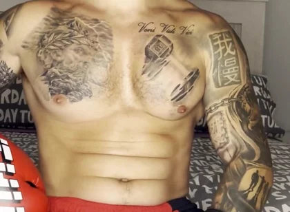 Fighter Big Cum! with No Hands