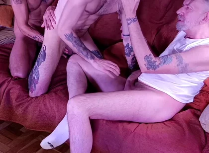 Two Twinks with Grandpa