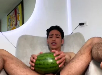 Fucking Watermelon and Creampie