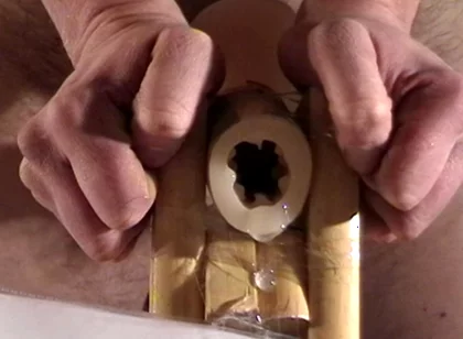 Long Fleshlight Pussy Stand Fuck Masturbation