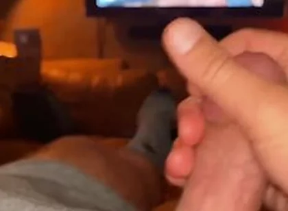 Verbal Hairy Stepdaddy Bates In Bed - While Watching Himself