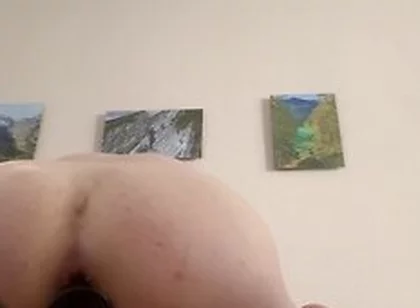 Anal Hole Stretching With Inflatable Toy