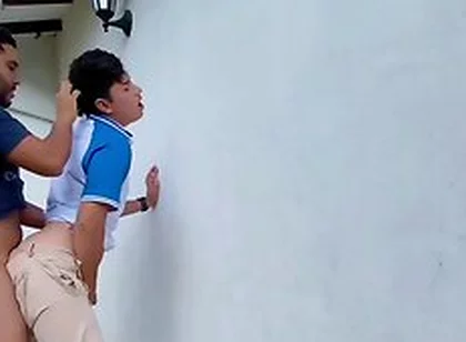Cruising Stranger Fucks Me Outdoors Bareback Until He Cums Inside Creampie
