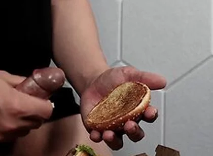 Fuck A Big Mac And Cum On Food To Eat