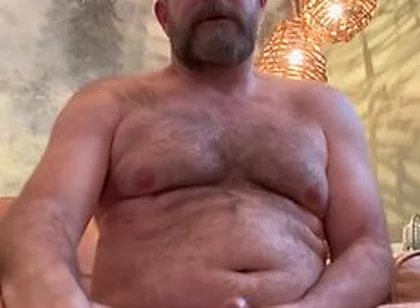 Hairy Verbal Stepdad Jerks Off On The Sofa - While Running His Dirty Mouth