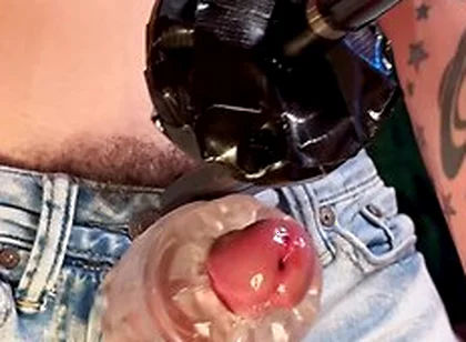 Milking Machine Cumshot