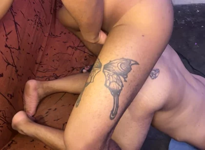 Tattooed Fucks Me in His Furniture