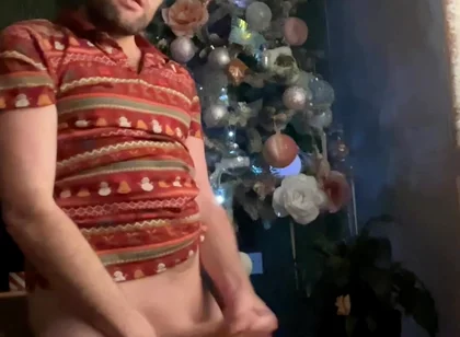 Christmas Time, Mistletoe and Cock