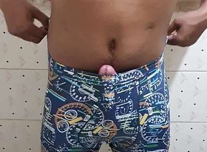 My Cock Is Waiting for You - Indian Boy Masturbated in Bathroom