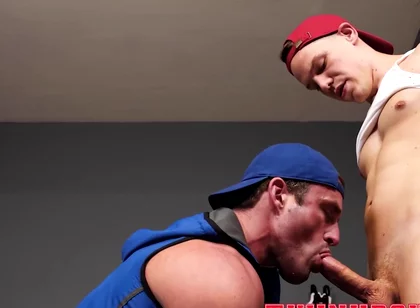 Alluring Top Banging His Muscular Coach With Jack Savvy And Mark Lax