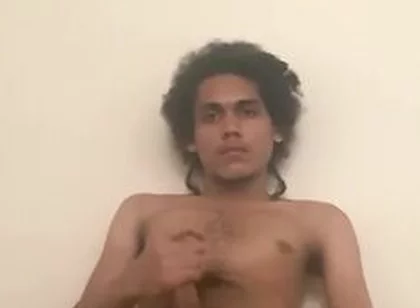 Kinky Hair Hispanic Teen 18+ Plays With Cock And