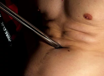 Belly Fetish Close-ups with Gutpunches and Navel Pressure Play