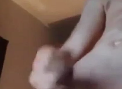 Strip with shaved masturbation