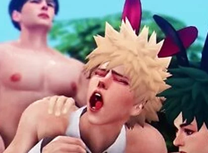 Car Toon - Heros Egg Hunt - Ida X Midoriya X Bakugo - My Hero Academia 3d Animation Parody
