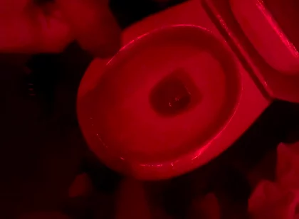 Amateur Boy Watches His Friend Pee in the Club's Toilets, Lends Him a Helping Hand and Gets Hard...