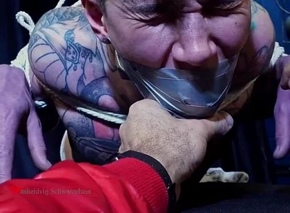 Nicky Predicament Bondage with Socks Gagging
