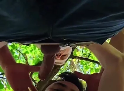 Gay Cruising in the Woods: Sucked and Kicked a Man in the Ass