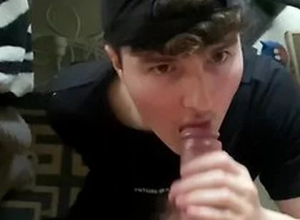 Sucking Huge Uncut Cock