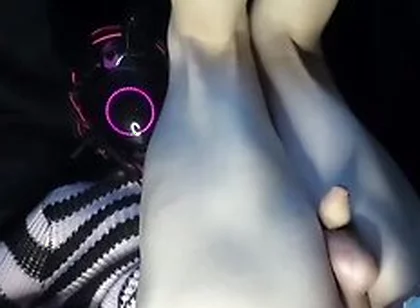 Cyber Femboy Pumped With Cum From Baddragon Dildo