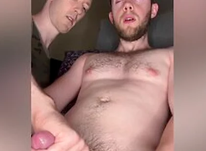 Gay Bros Cum Together Helping Hands