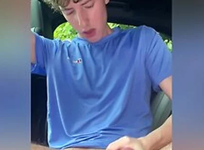 Twink Jerking Off In Car In Public - Tpk