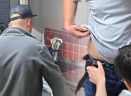 I Convince This Handsome Straight Married Plumber To Try His First Blowjob By A Man And He Lets Me