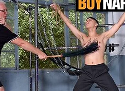 Twink Jonny Montero Gets His Cock Played By Master Kane