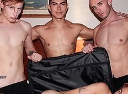 Two Hunks Took Control Of A Horny Boyfriends Mouth And Ass - And He Loved Every Minute - Matt Morrison, Alfonso Osnaya And Cole Church