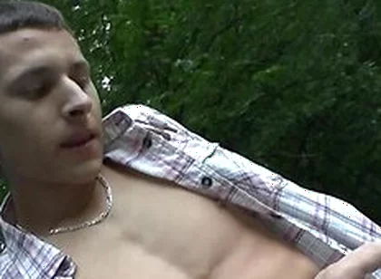 Big Teen 18+ Cock In Nature And Handjob