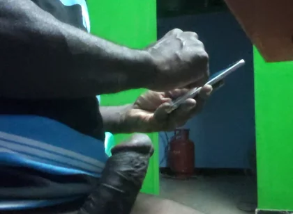 Indian Tamil Mature Man Mastrubation on the Chair