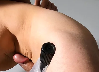 POV Close-up While Exercising with a Hard Cock (i End up Cumming)