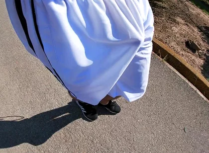 Flashing My Boner in See Thru Basketball Shorts for the Cyclists and Runners