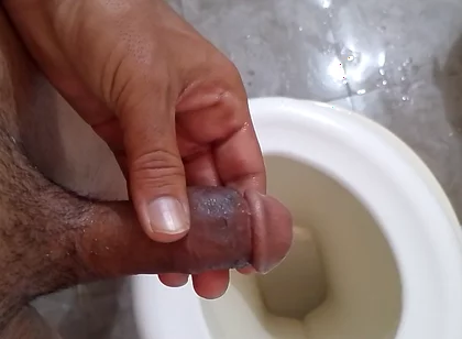 Bathroom Handjob
