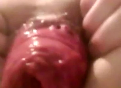 A Young Hot Guy Sitting on a Chair Shows His Anal Prolapse