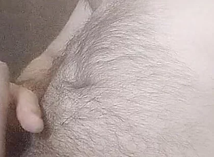 Hairy Gay Uncut Cock Masturbation and Cumshot