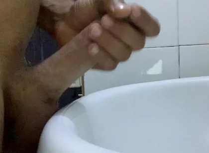 Jerking at Work in Toilet of My Boss