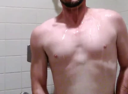 Jacking off in the Showers